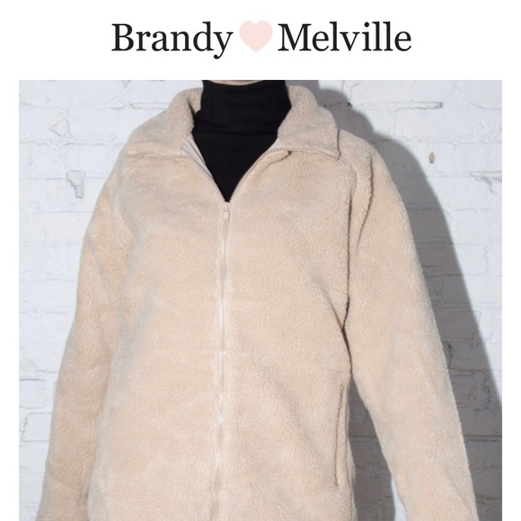 brandy melville fluffy jacket